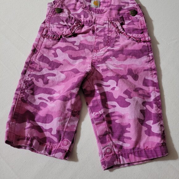 Carhartt 3 months Used Camo baby Overalls. Located A21 - Picture 3 of 5